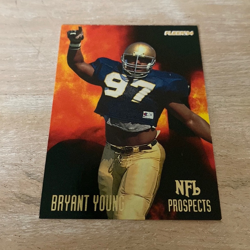 Bryant Young DT Notre Dame 1994 Card
